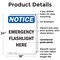 Signmission Emergency Flashlight Here, 18 in W x Rectangle, Plastic OS-2PACK-NS-P-1824-V-11839 - alternate 5